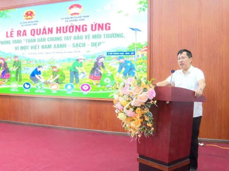 MTTQ XÃ CHIỀNG SINH PHÁT ĐỘNG PHONG TRÀO “TOÀN DÂN CHUNG TAY BẢO VỆ MÔI TRƯỜNG, VÌ MỘT VIỆT NAM XANH - SẠCH - ĐẸP” NĂM 2026