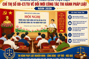 CHIỀNG SINH TRIỂN KHAI THỰC HIỆN CHỈ THỊ SỐ 08-CT/TU VỀ ĐỔI MỚI CÔNG TÁC THI HÀNH PHÁP LUẬT
